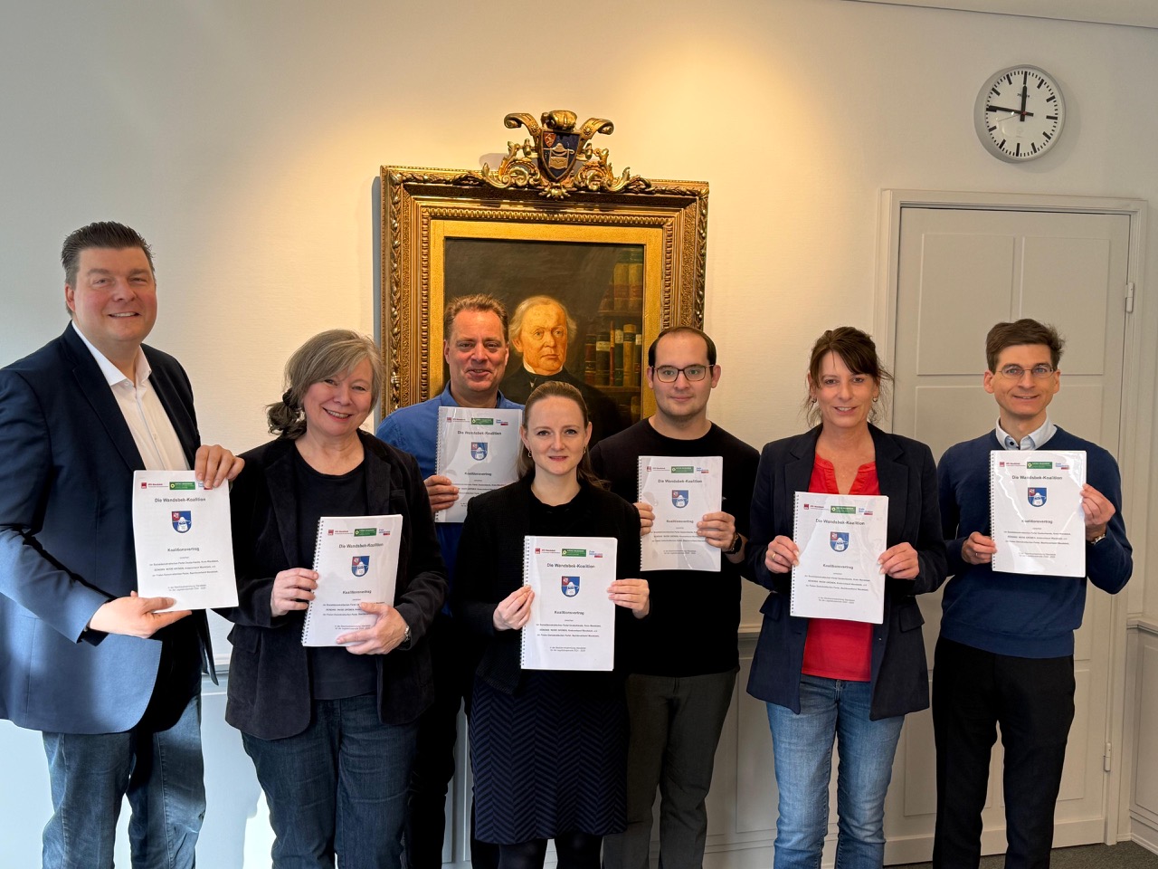 Unterzeichner des Koalitionsvertrags