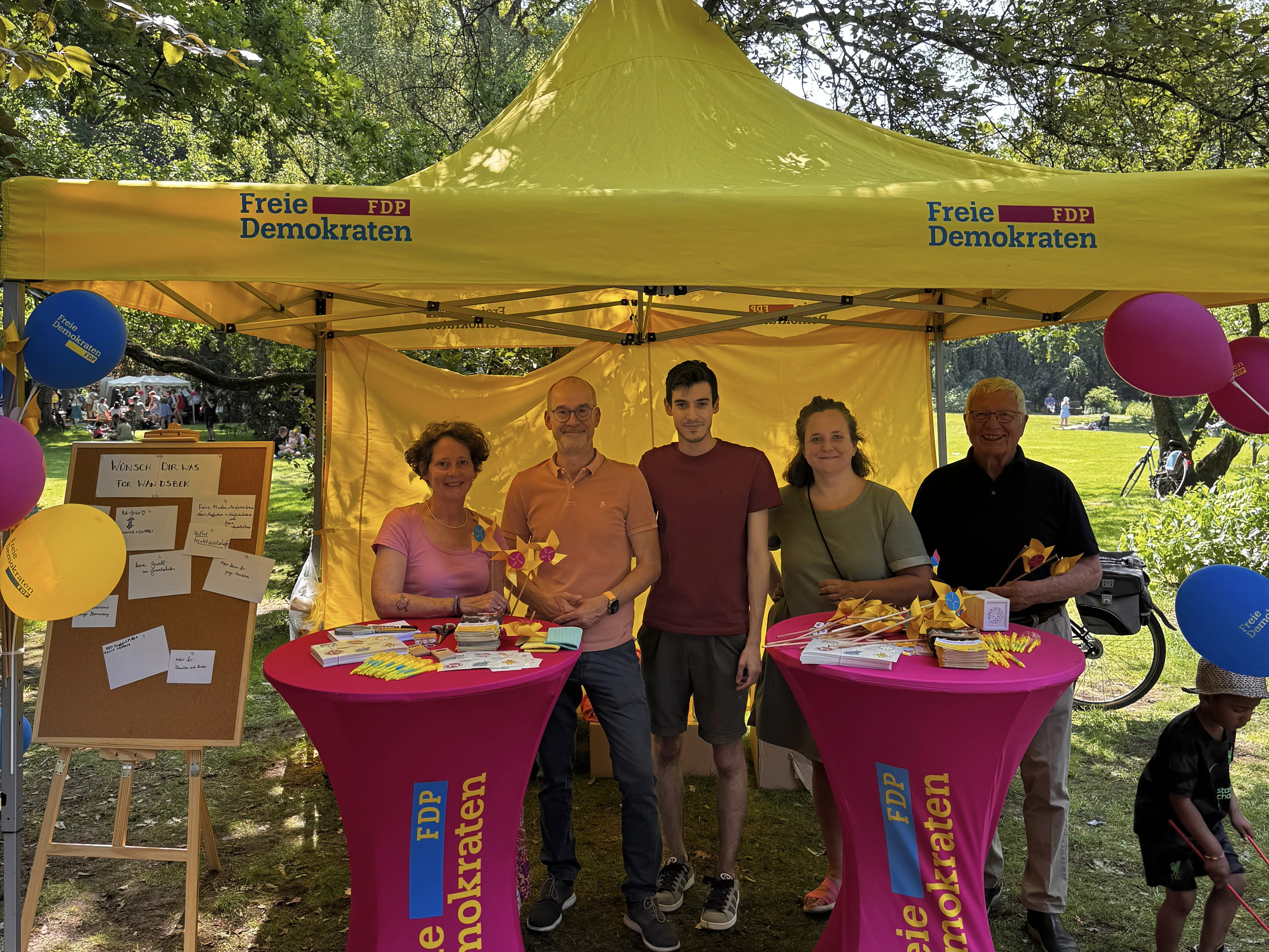 FDP Stand Stadtteilfest Eilbek