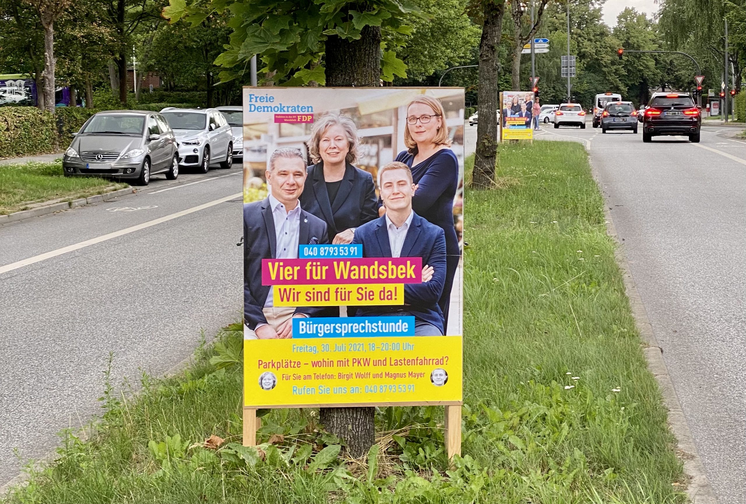 Parkplätze, Wohnraum, Radwege: FDP-Fraktion Wandsbek lädt ein zur Bürgersprechstunde